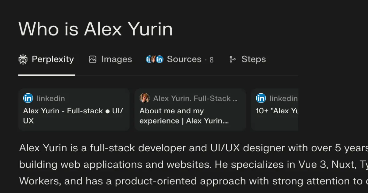 SEO for LLMs. Why optimized websites matter in the AI era | Yurin.dev